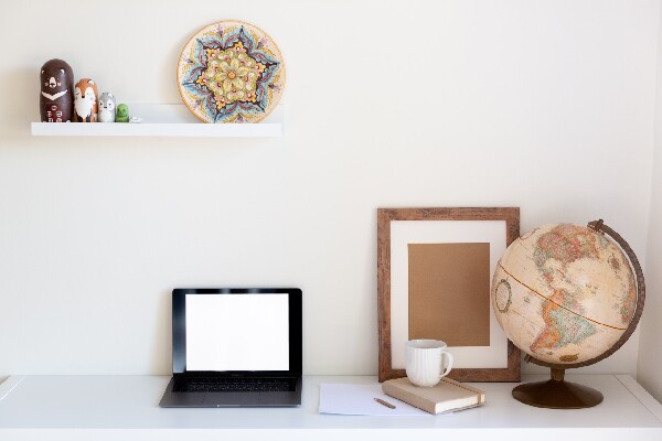 home desk shelf