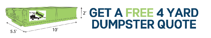 4 Yard Dumpster Rental Quote, Get Your Free Quote